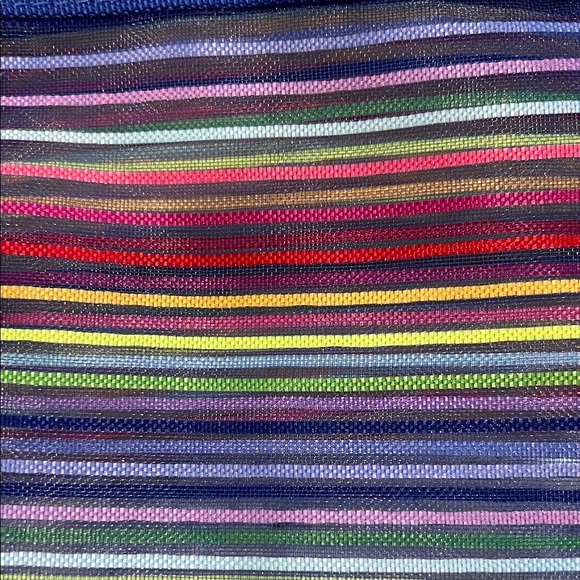 Traveling Striped Mesh Pouches - Picture 3 of 5